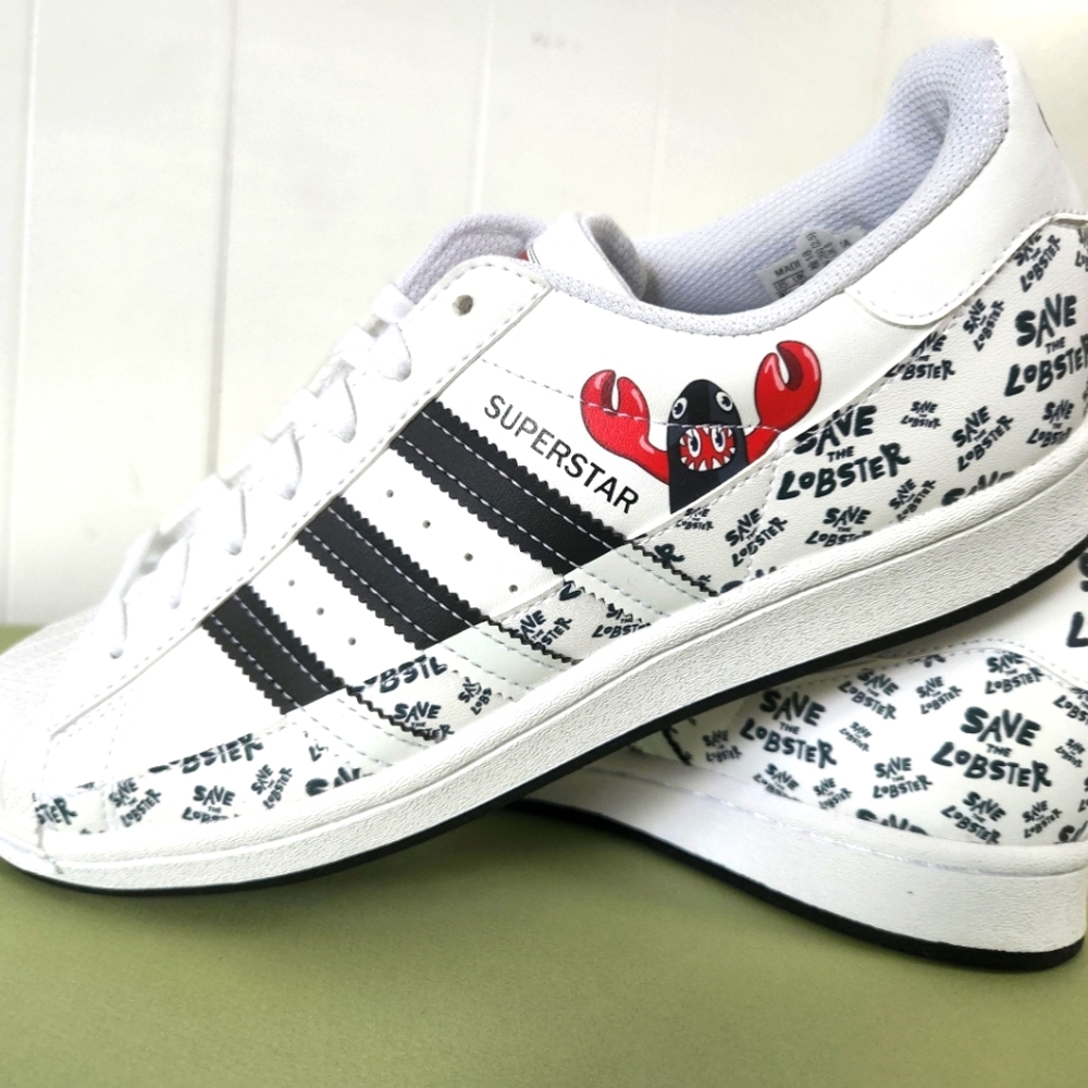 Adidas originals super star Philip Colbert  "Save the Lobster"